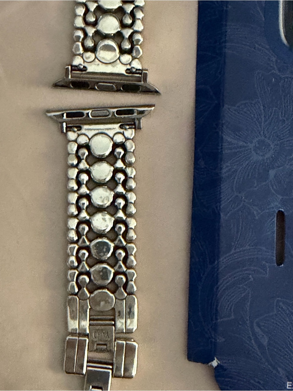 Brighton Silver-Tone Crystal Accent Watchband for Apple Watch. - Picture 4 of 6